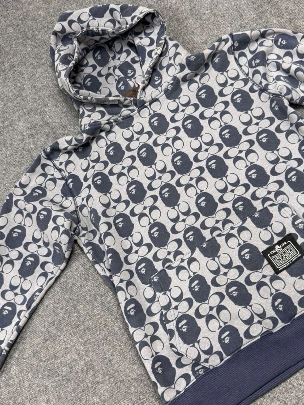 Coach x A Bathing Ape Collab Fleece Hoodie Size L (175/84A)